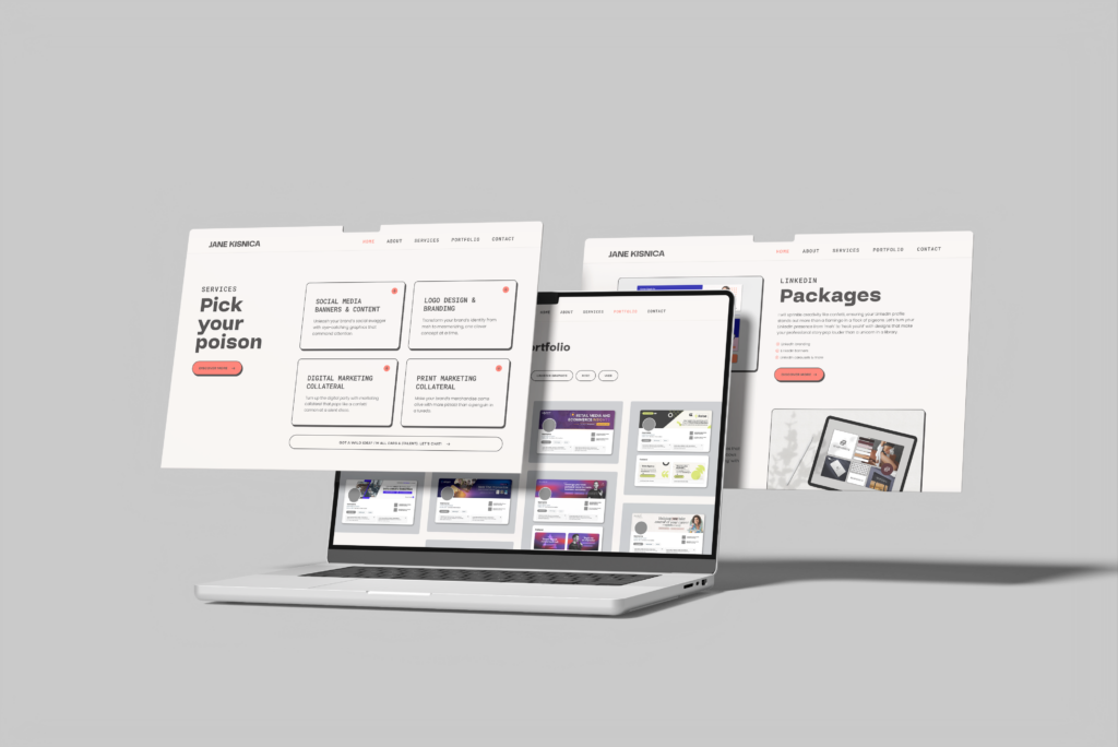 Jane Kisnica web design